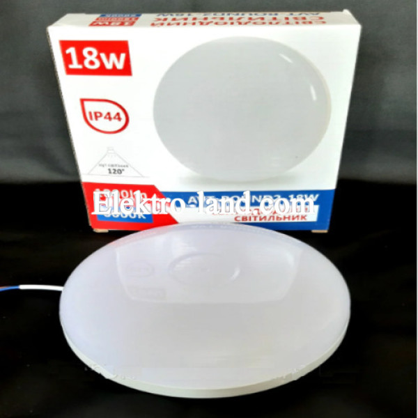 Светильник LED накладной 18W IP65 1800Lm Avaton светодиодный круглый 6000K